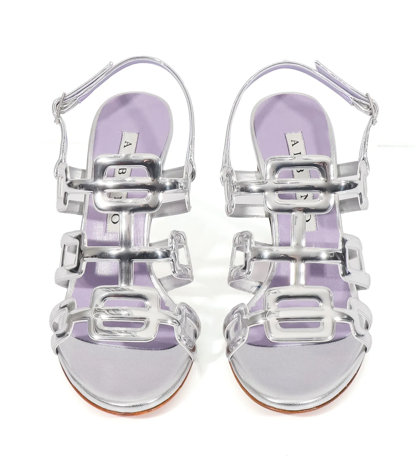 5008 Heeled Sandals Silver