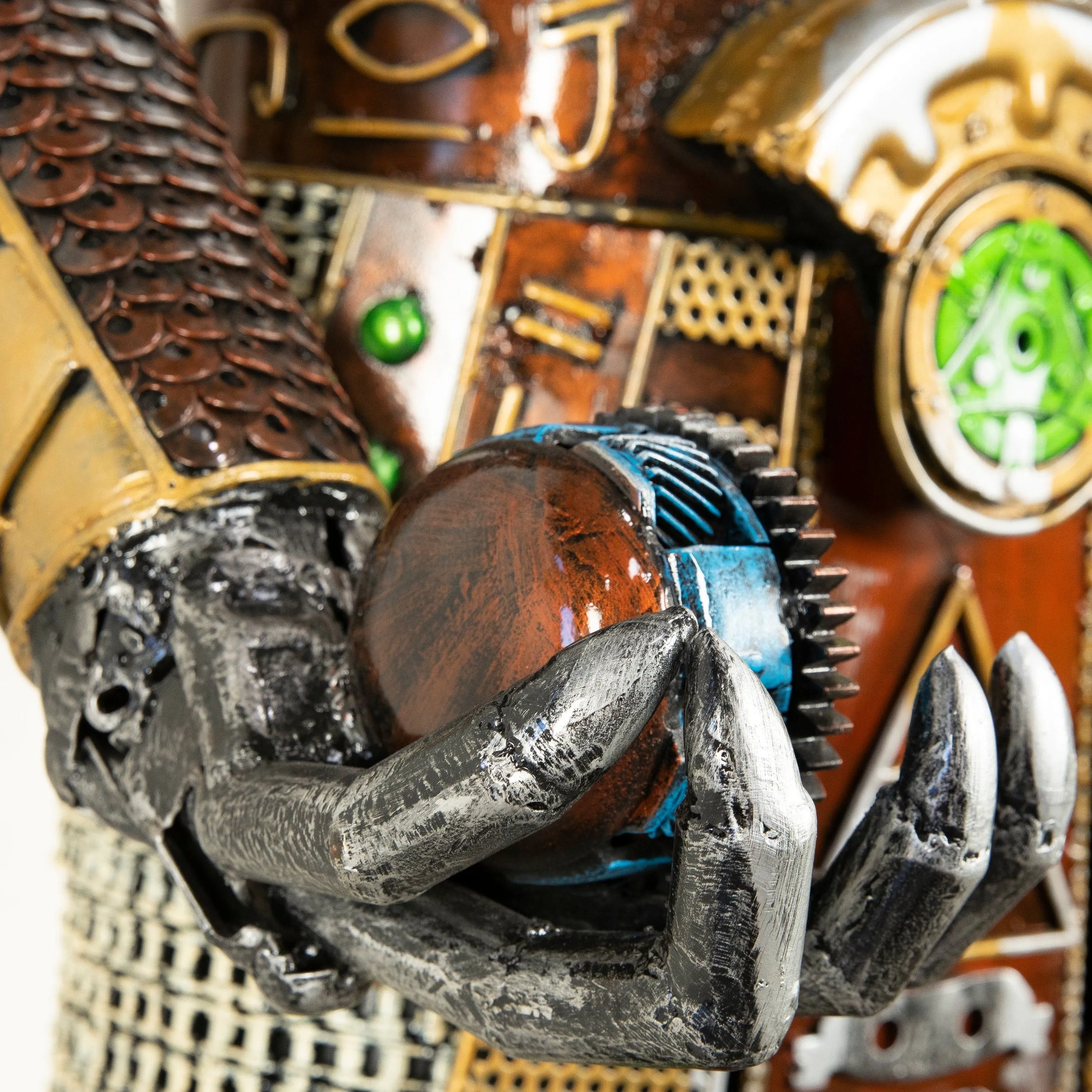 91" Horus Recycled Metal Sculpture