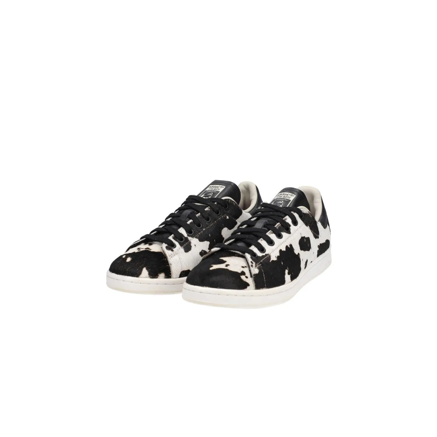 Adidas Stan Smith Cow Print Low-Top Sneakers Calf Hair Black Colour For Women