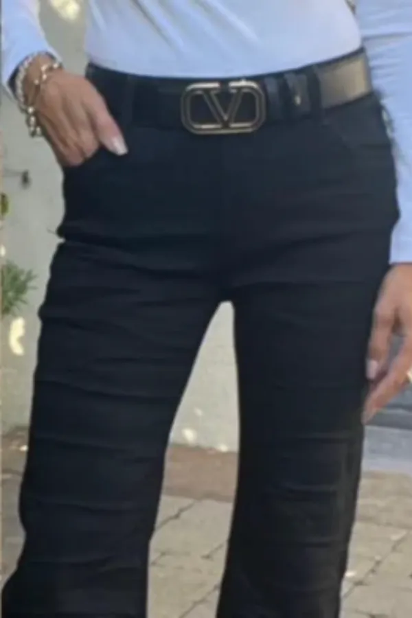 Amanda- Black Denim