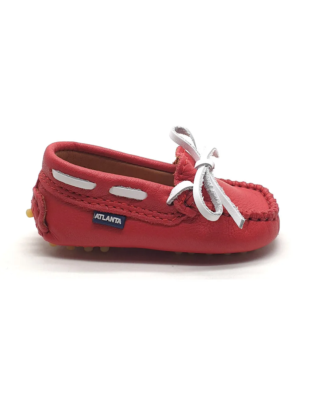 Atlanta Mocassin- Baby Shoes Moccasins Red-001B003