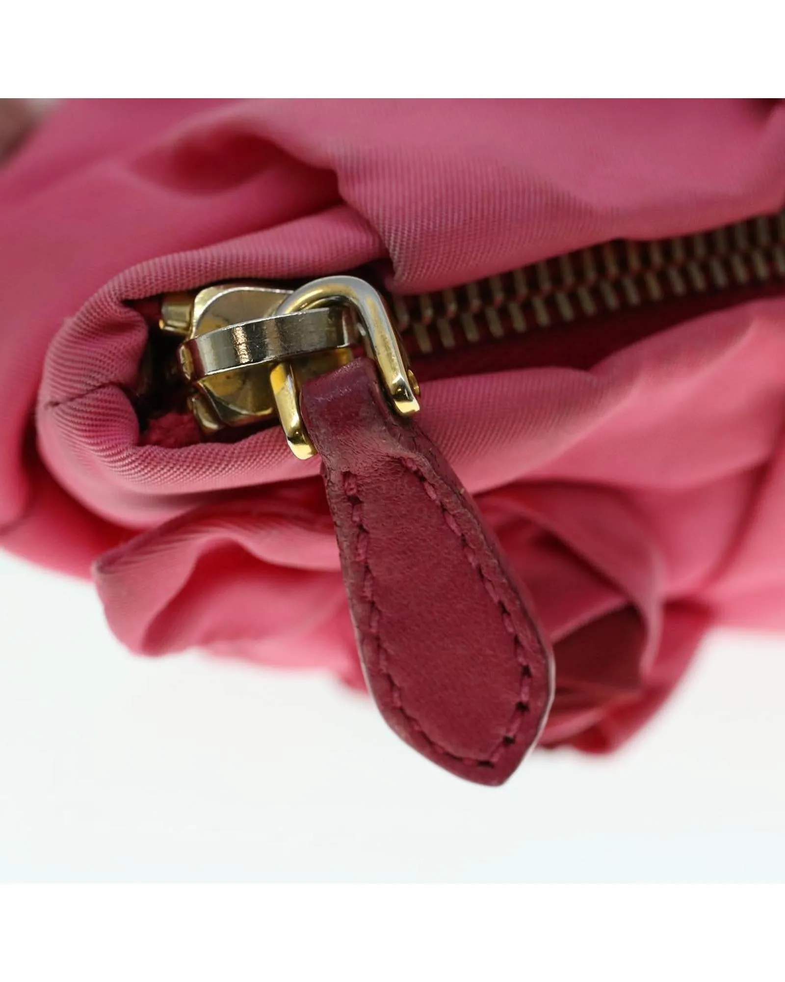 Authentic Pink Nylon Pouch