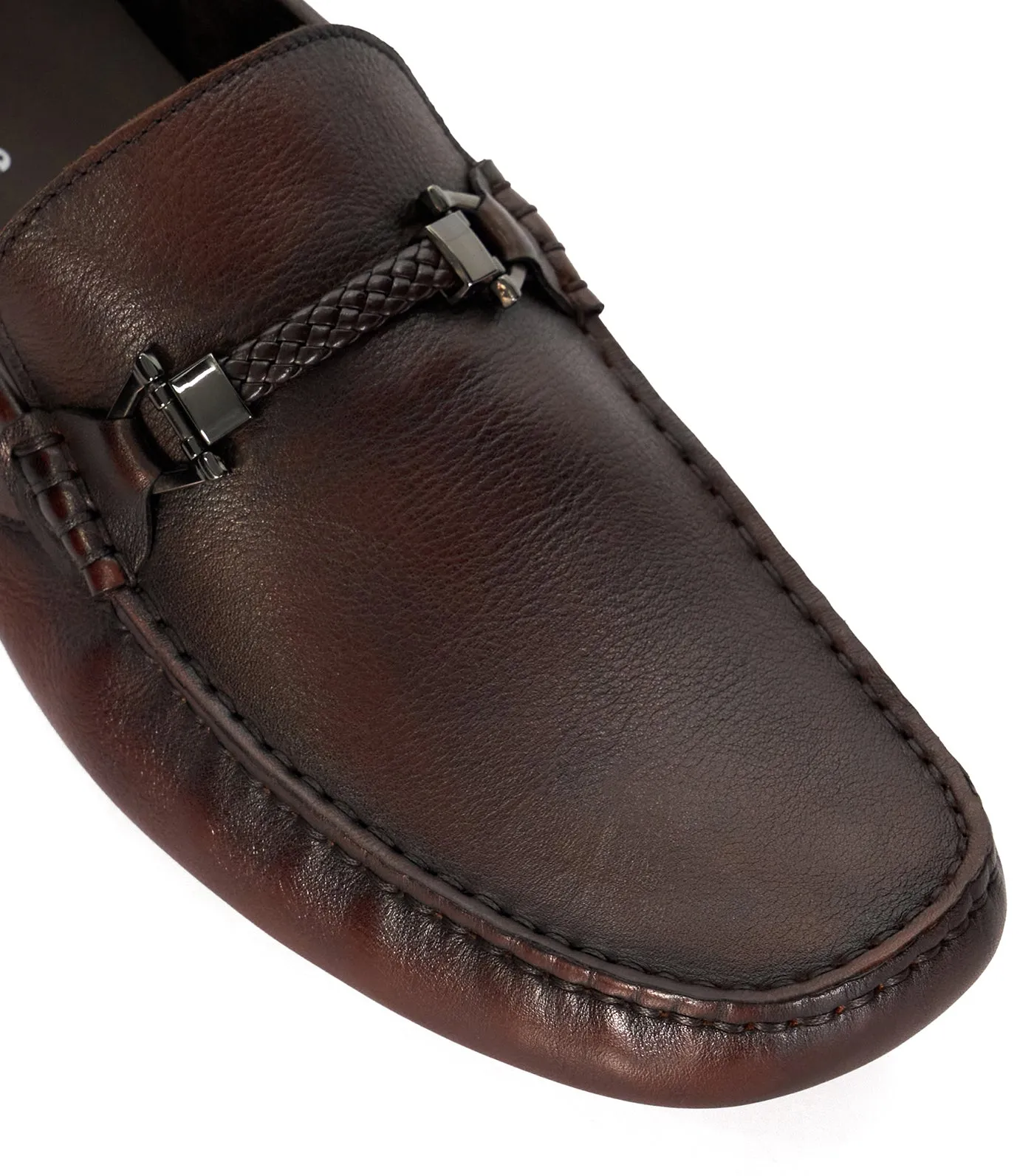 Beacons Moccasins Dark Brown-Leather