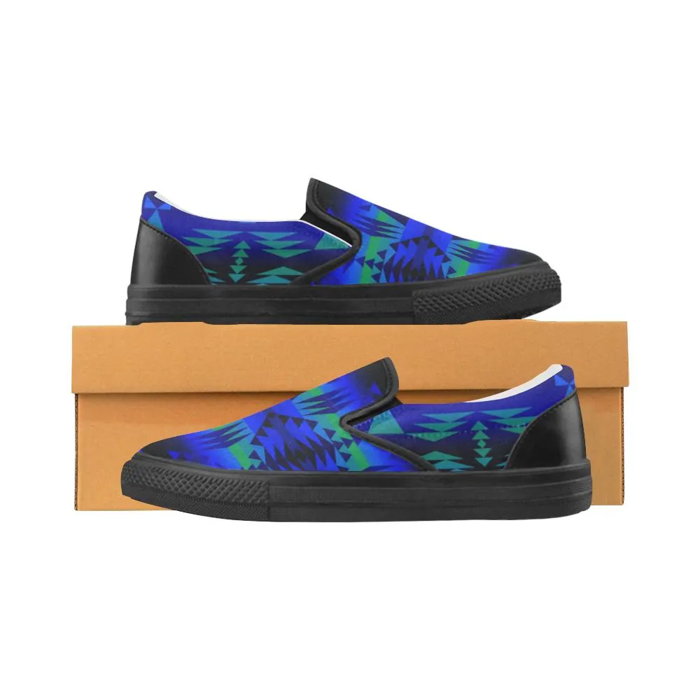 Between the Blue Ridge Mountains Men's Unusual Slip-on Canvas Shoes