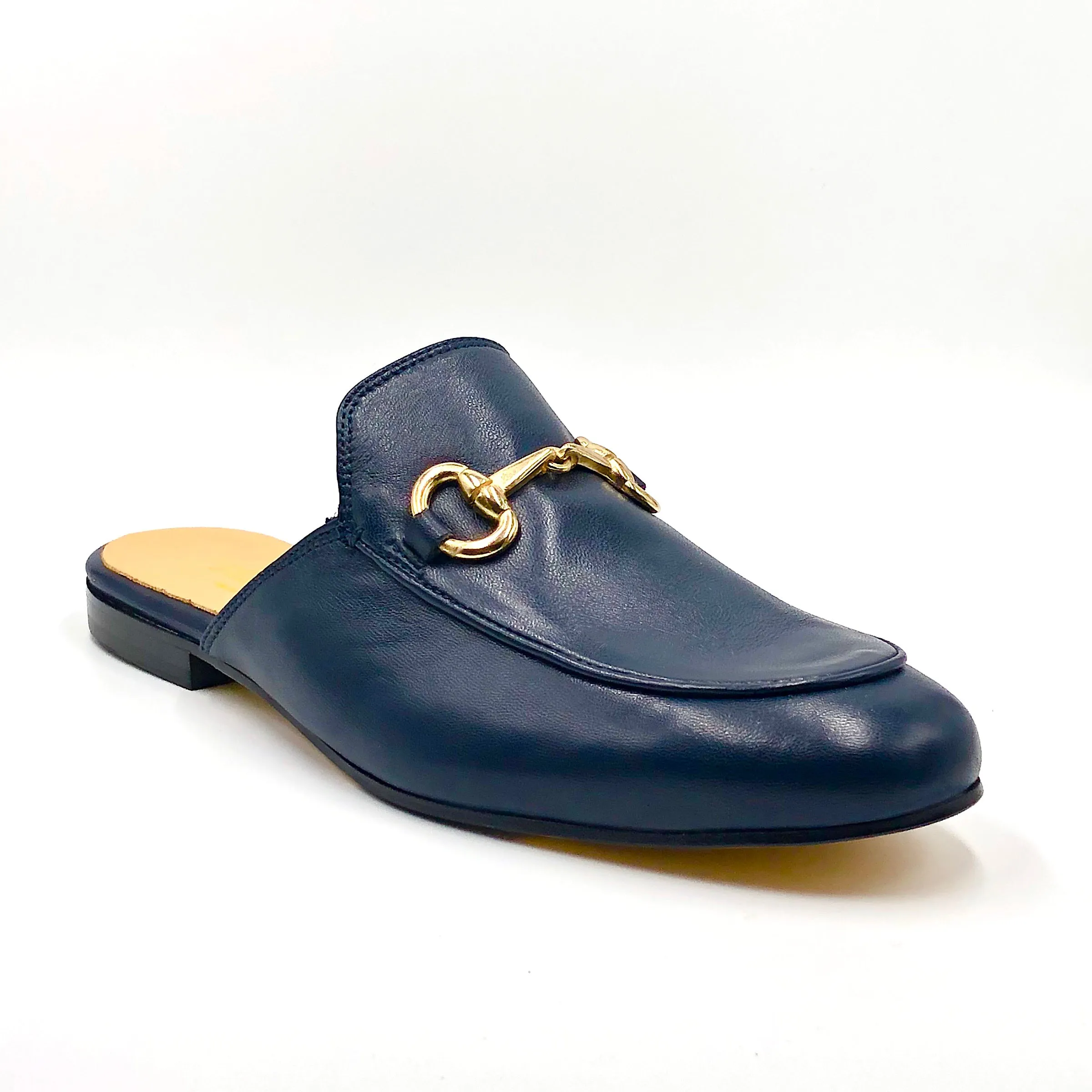 Bitmule - The Loafer Mule with Bit in Navy