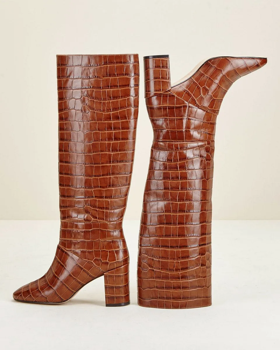 Bottes En Cuir Romali - Marron