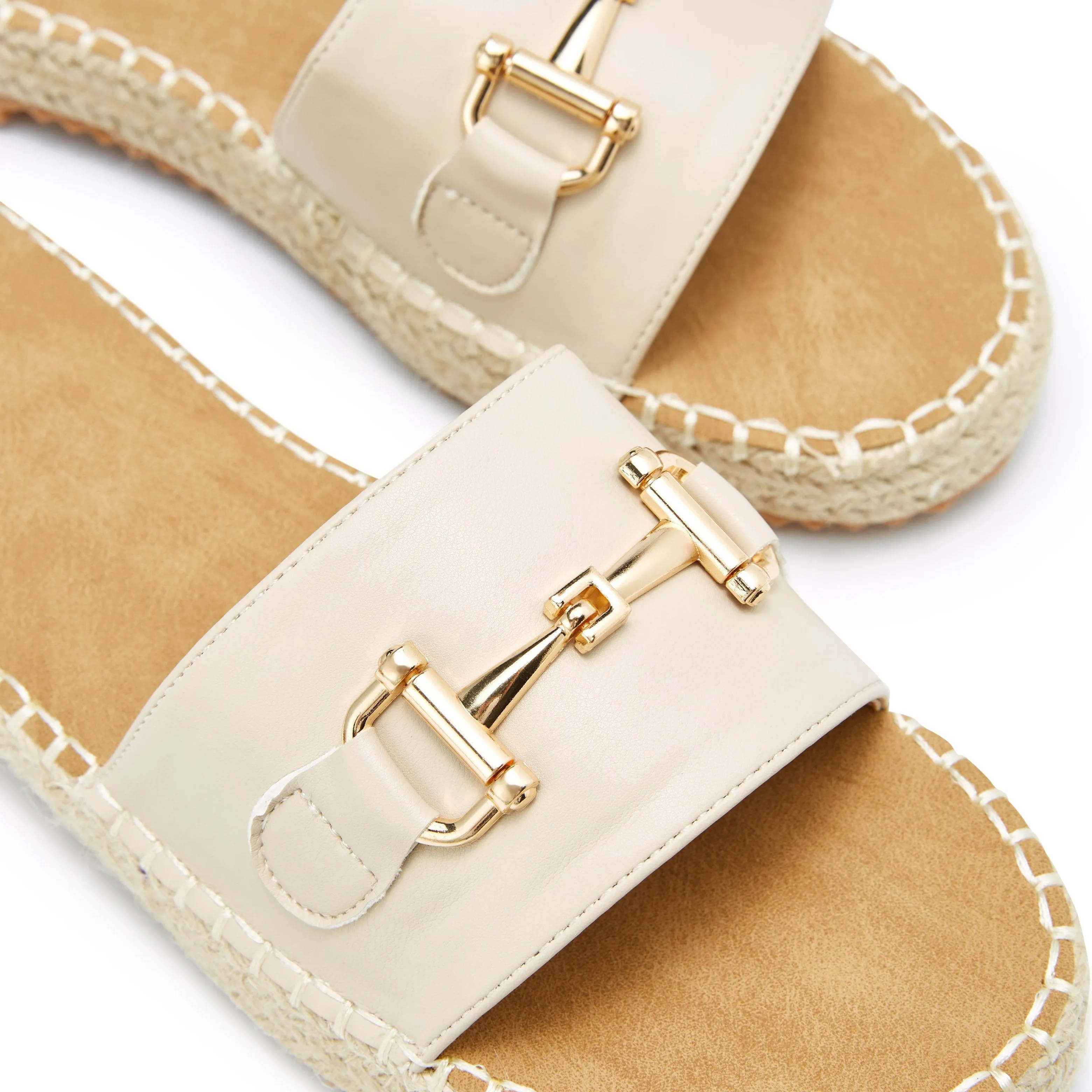 Cama Flat Espadrilles Beige