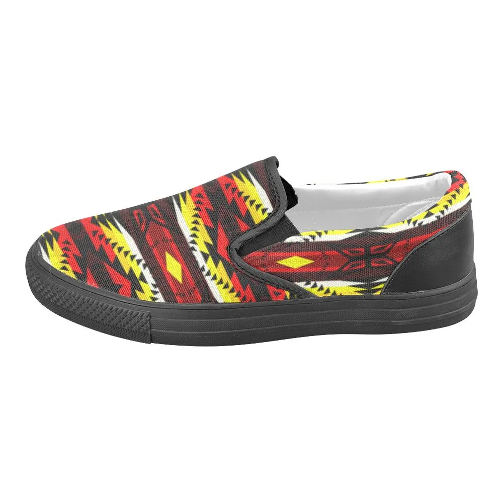 Canyon War Party Men's Unusual Slip-on Canvas Shoes