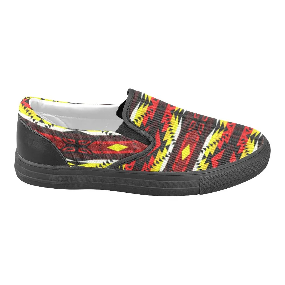 Canyon War Party Men's Unusual Slip-on Canvas Shoes