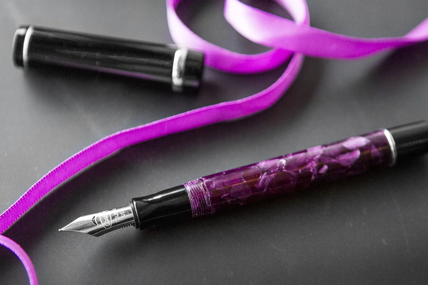 Conklin Duragraph Fountain Pen - Purple Nights