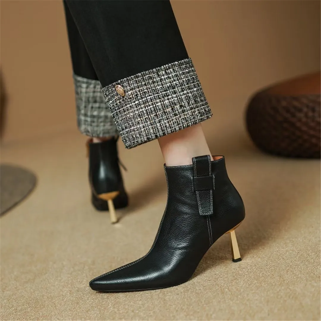 CrocElegance Pointed Winter Slip-Ons