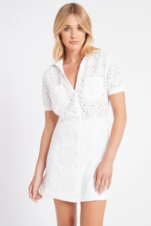 Emma Broidery Mini Dress