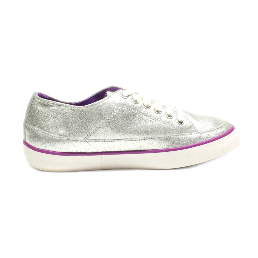 Fitflop Low-Top Sneakers Leather Silver Colour For Women