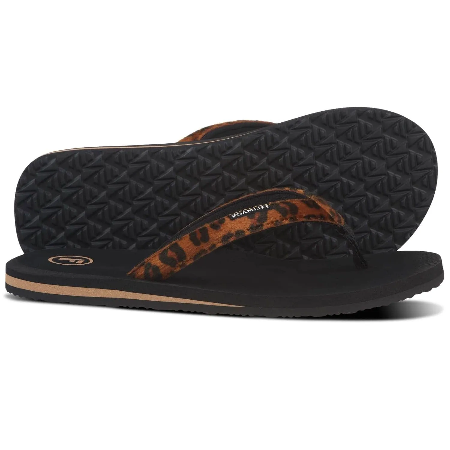 Foamlife Womens Selene Flip Flops - Black