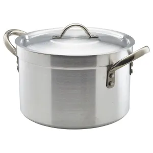 Genware HEAVY DUTY Stewpan & Lid 24cm 7Litre