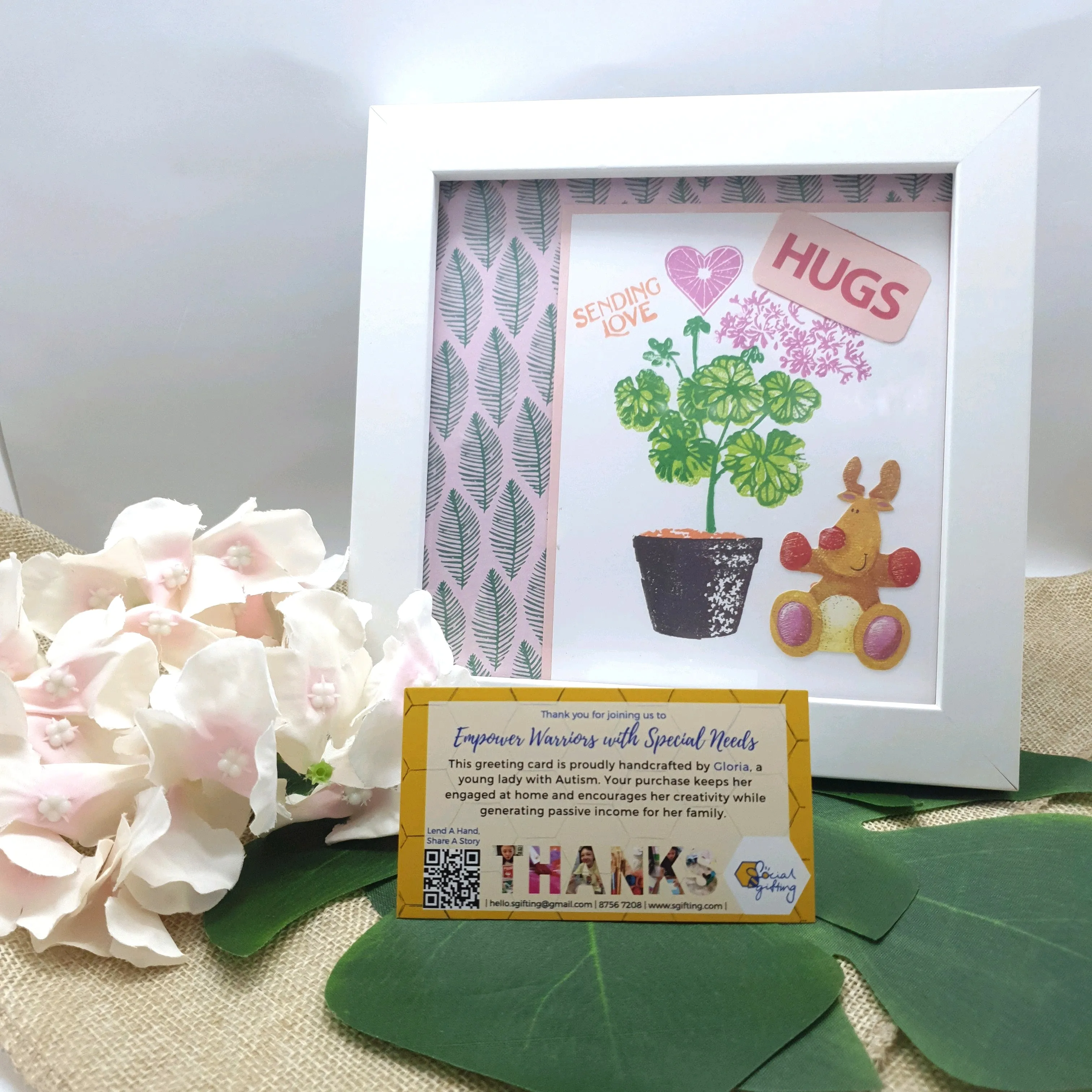 Handmade Motivational Plant Photo Frame