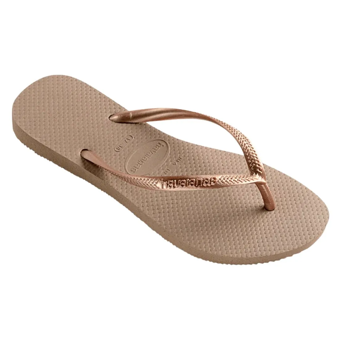 Havaianas Womens Slim Flip Flop Sandals - Rose Gold