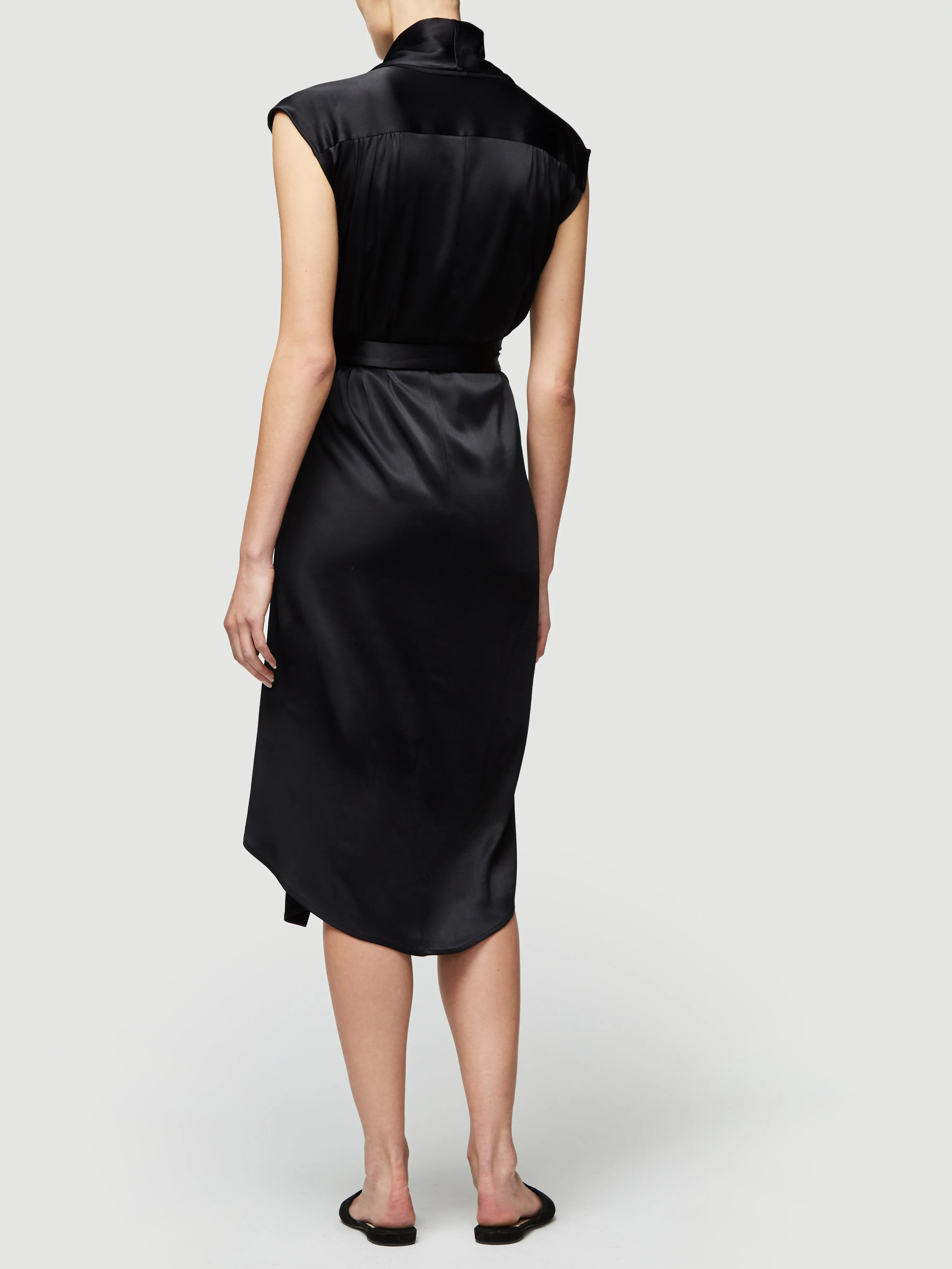 Ibiza Wrap Dress -- Noir