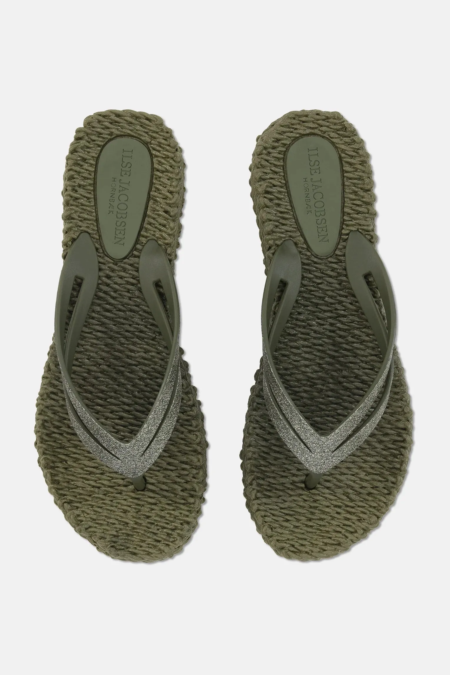 Ilse Jacobsen Flip Flop On Platform Sole - Army