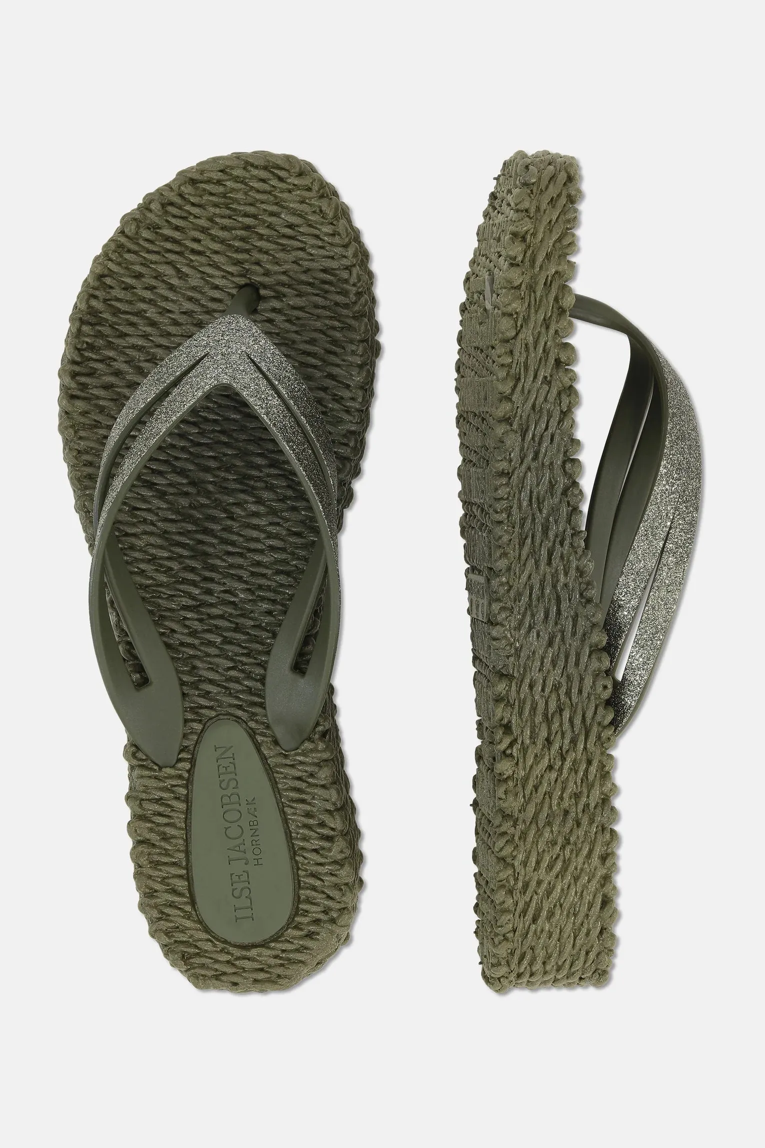 Ilse Jacobsen Flip Flop On Platform Sole - Army