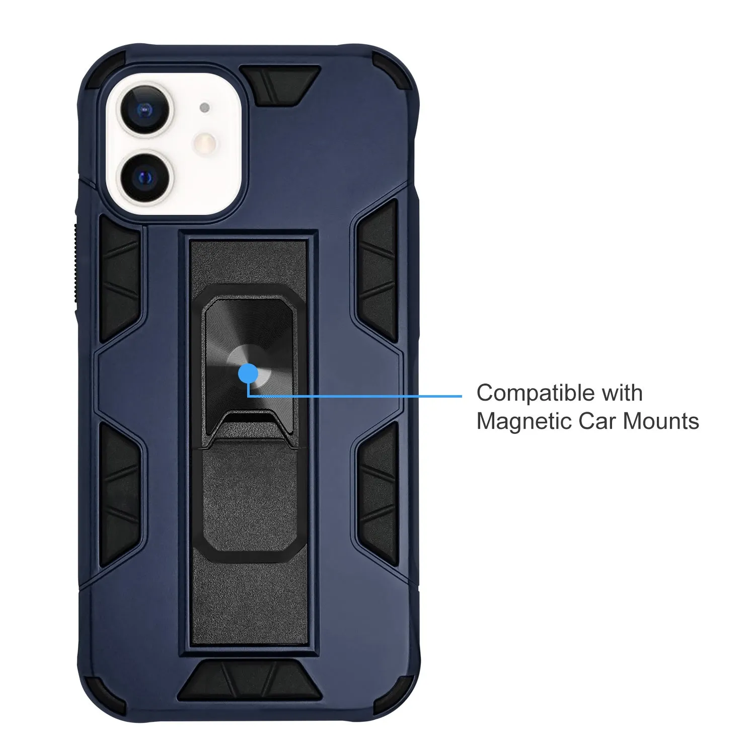 iPhone 12 Case - Heavy-Duty, Kickstand