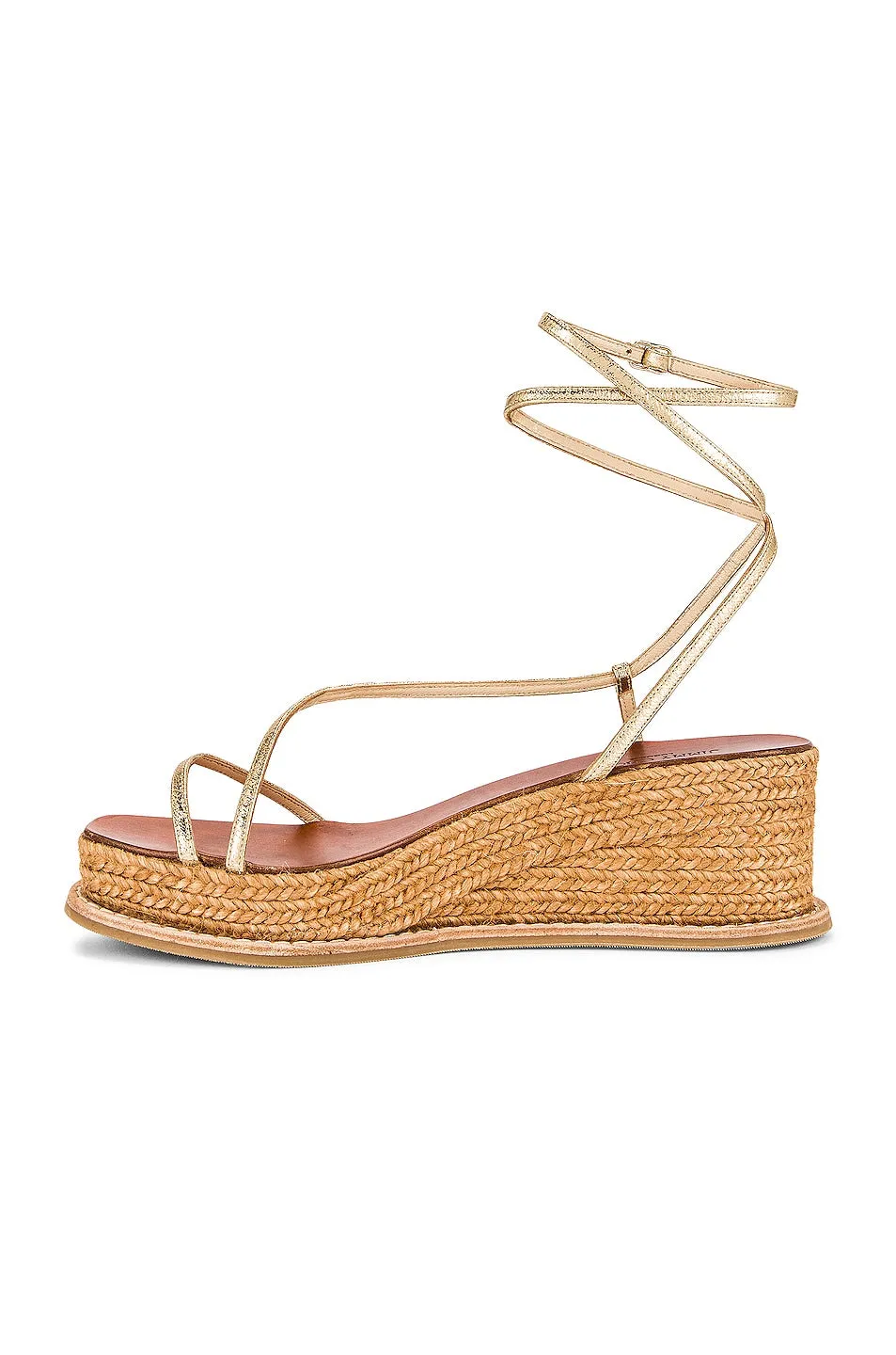 Jimmy Choo Drive 60 Sandal Espadrilles, Gold