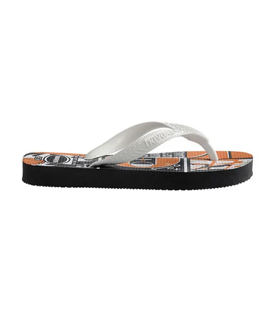 Kids Athletic Flip Flops New Graphite\White