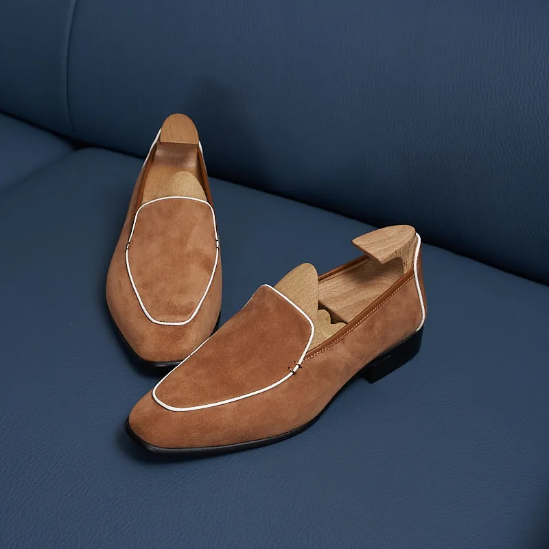 LuxeLeather Chic Hazel Slip-on Loafers