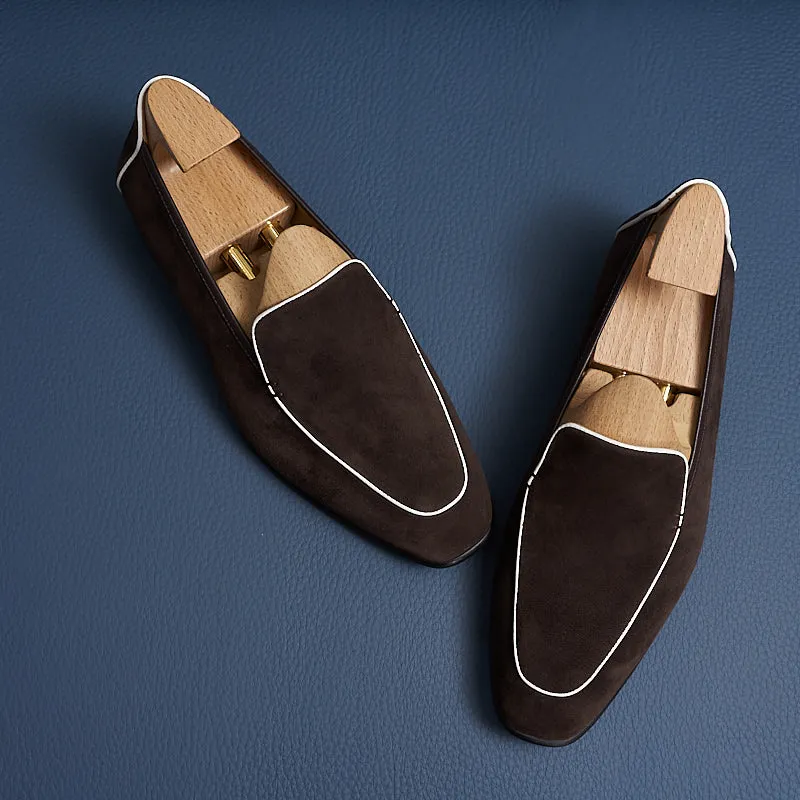 LuxeLeather Chic Hazel Slip-on Loafers