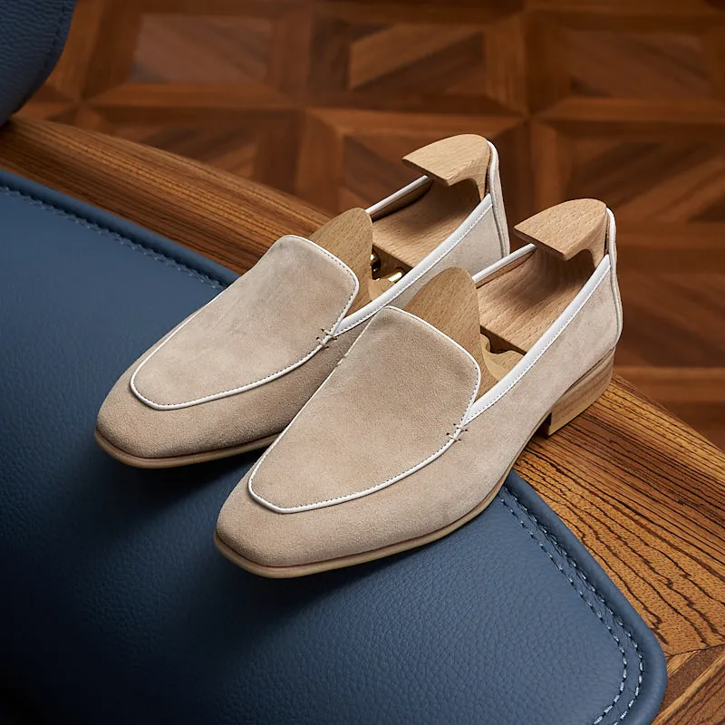 LuxeLeather Chic Hazel Slip-on Loafers