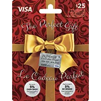 MasterCard / Visa , Prepared Credit Cards (Gift Card)  $25 $50 $100