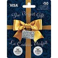 MasterCard / Visa , Prepared Credit Cards (Gift Card)  $25 $50 $100