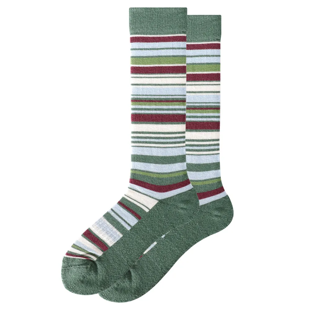 Men's Touch Wear Everyday Striped  Crew Socks 4-packs