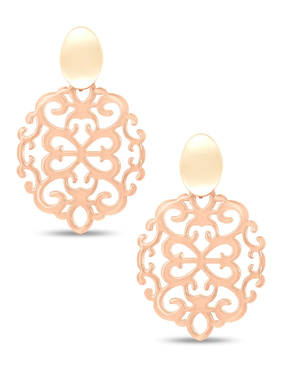 Mia Damask Drop Earring