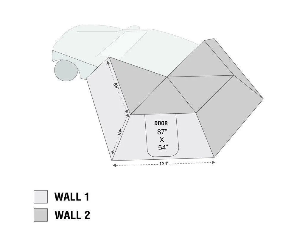 Nomadic LT 270 Awning & Wall 1, 2, & Mounting Brackets - Driver side