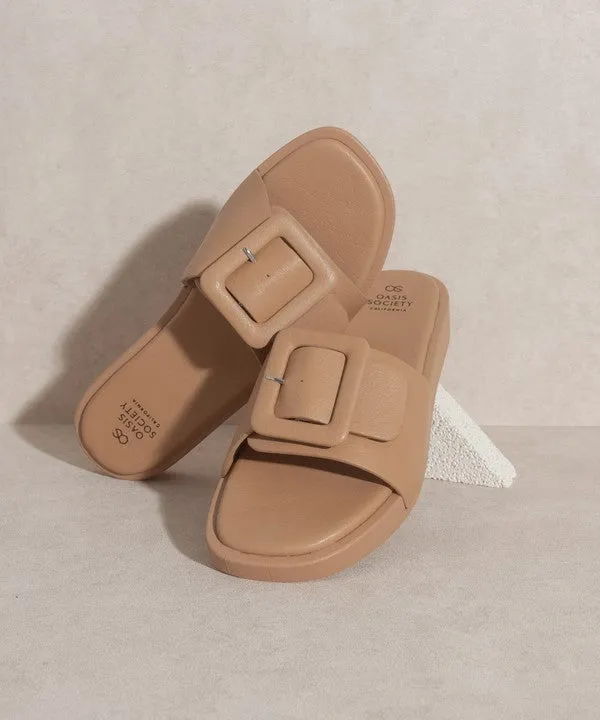 OASIS SOCIETY Daisy - Single Buckle Slide Sandals