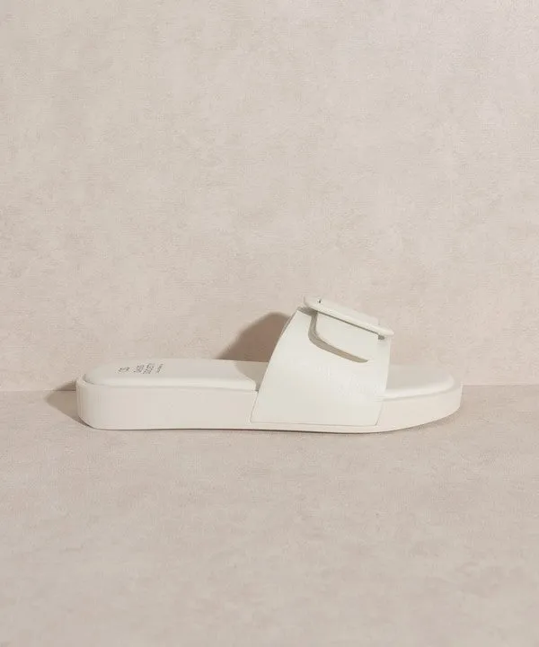 OASIS SOCIETY Daisy - Single Buckle Slide Sandals