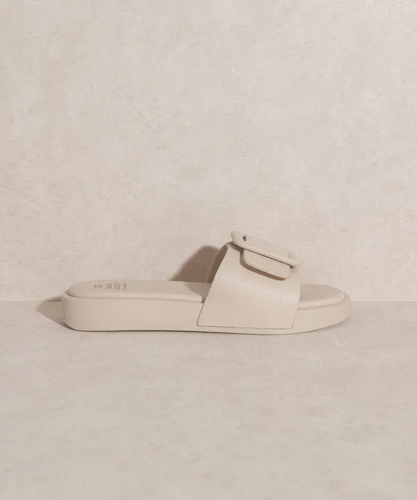 OASIS SOCIETY Daisy - Single Buckle Slide Sandals