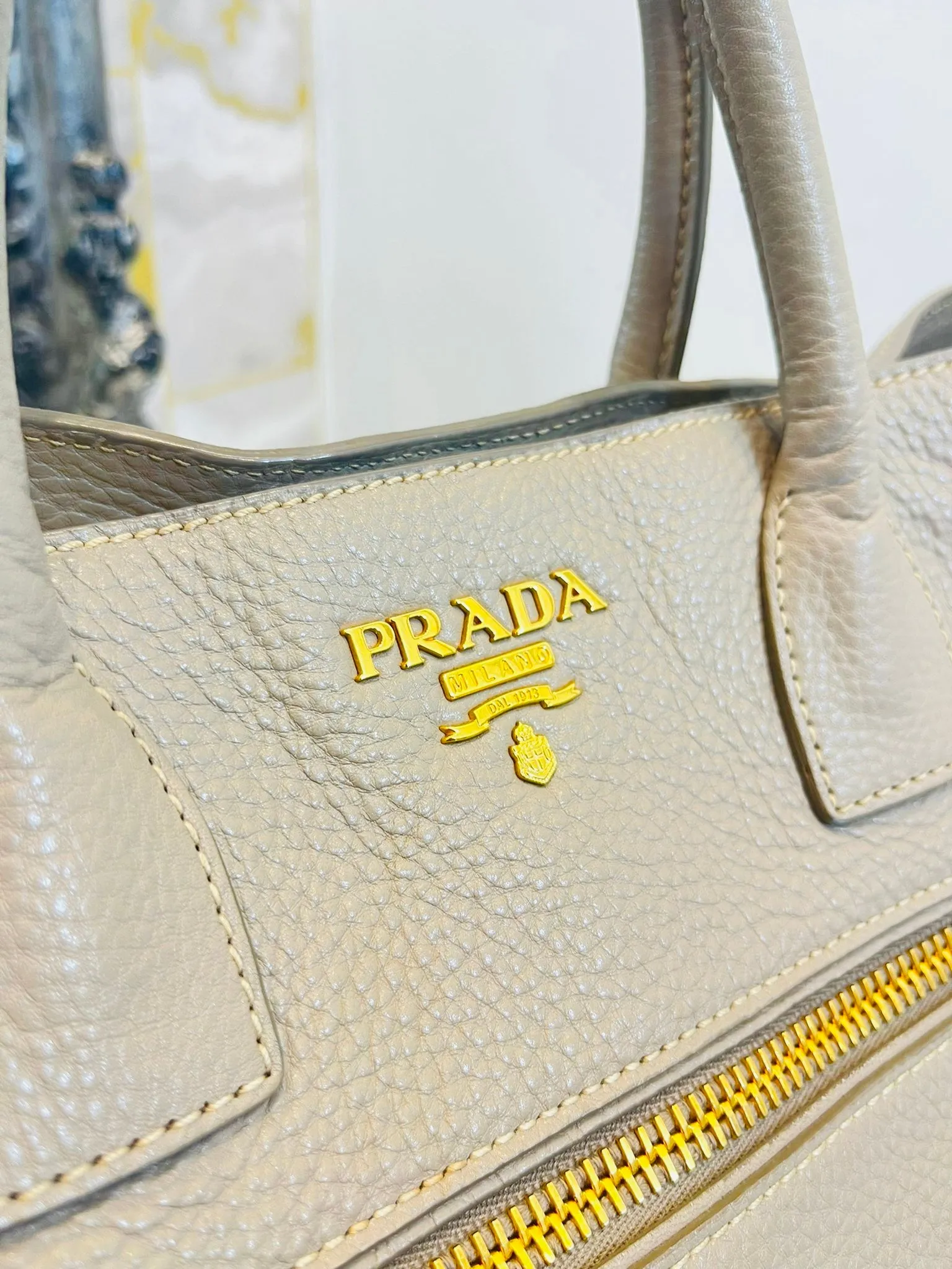 Prada 2Way Vitello Leather Bag