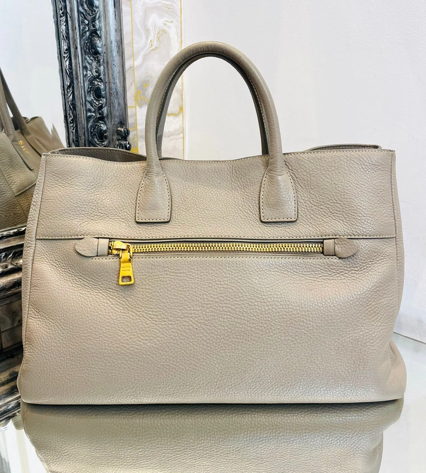 Prada 2Way Vitello Leather Bag