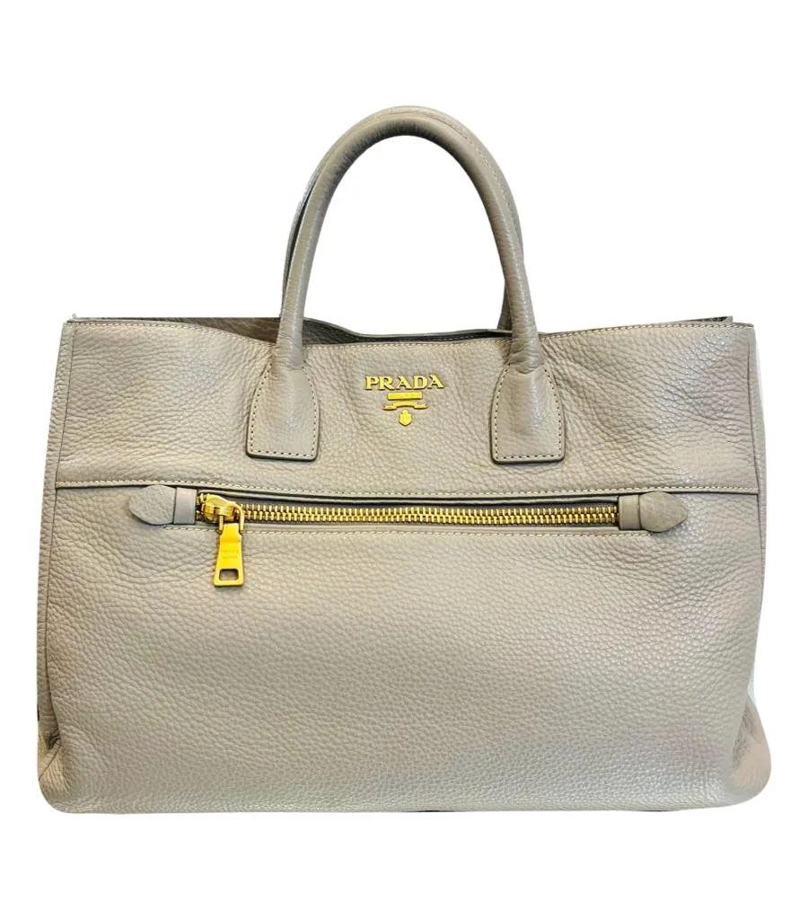 Prada 2Way Vitello Leather Bag