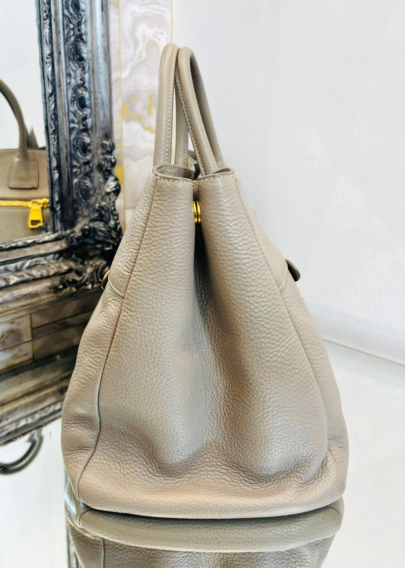 Prada 2Way Vitello Leather Bag