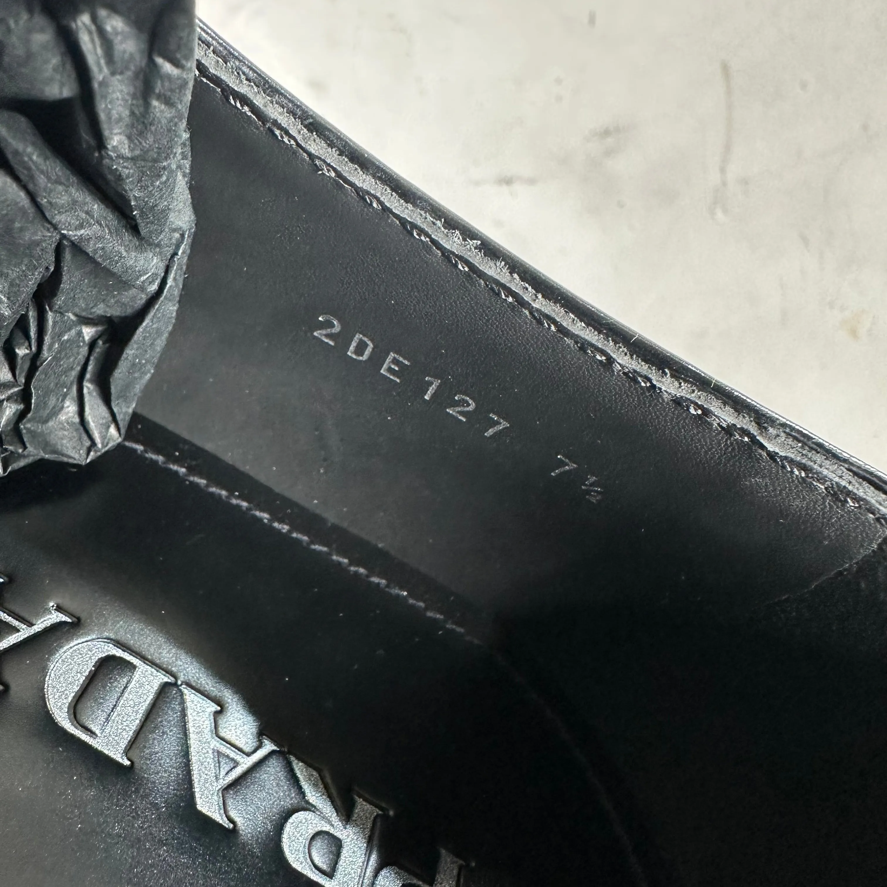 Prada Black Leather Loafers