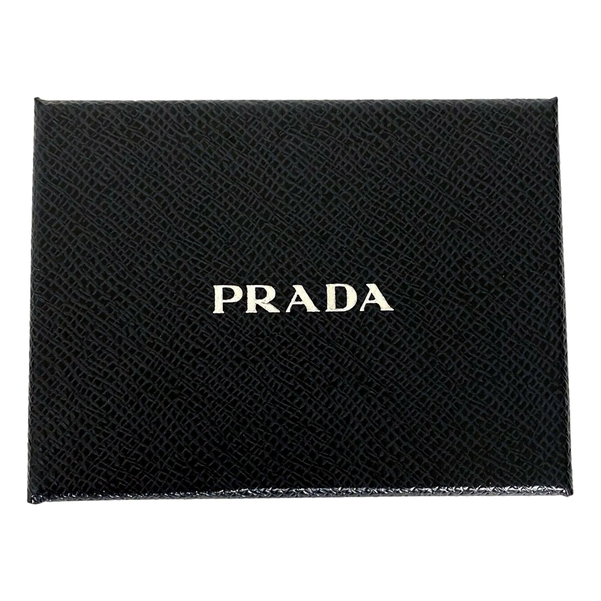 Prada Mens Bifold Nero Black Vitello Grain Leather Wallet