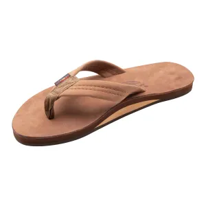 RAINBOW SANDALS Luxury Leather Single Layer Arch Support - NOGALES WOOD