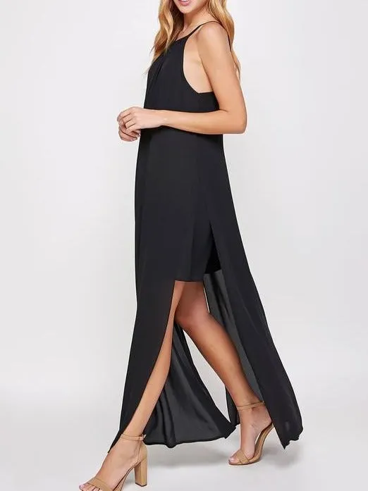 Sassy Black Maxi Dress