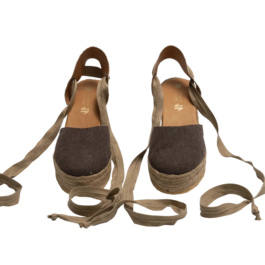 Silvia Cobos Flicker Wedge Espadrille Brown