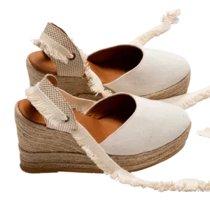 Silvia Cobos Flicker Wedge Espadrille White