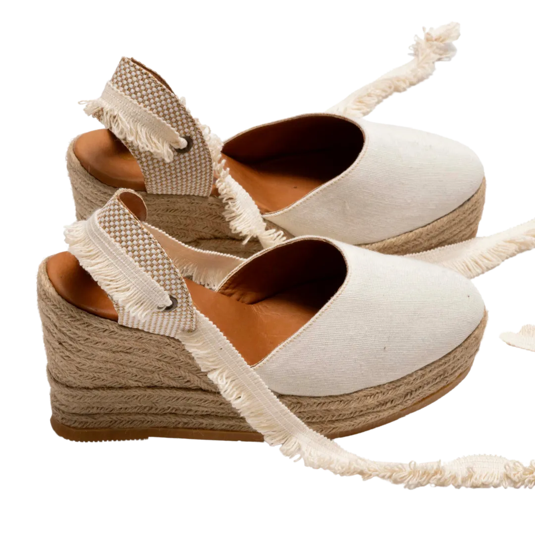 Silvia Cobos Flicker Wedge Espadrille White