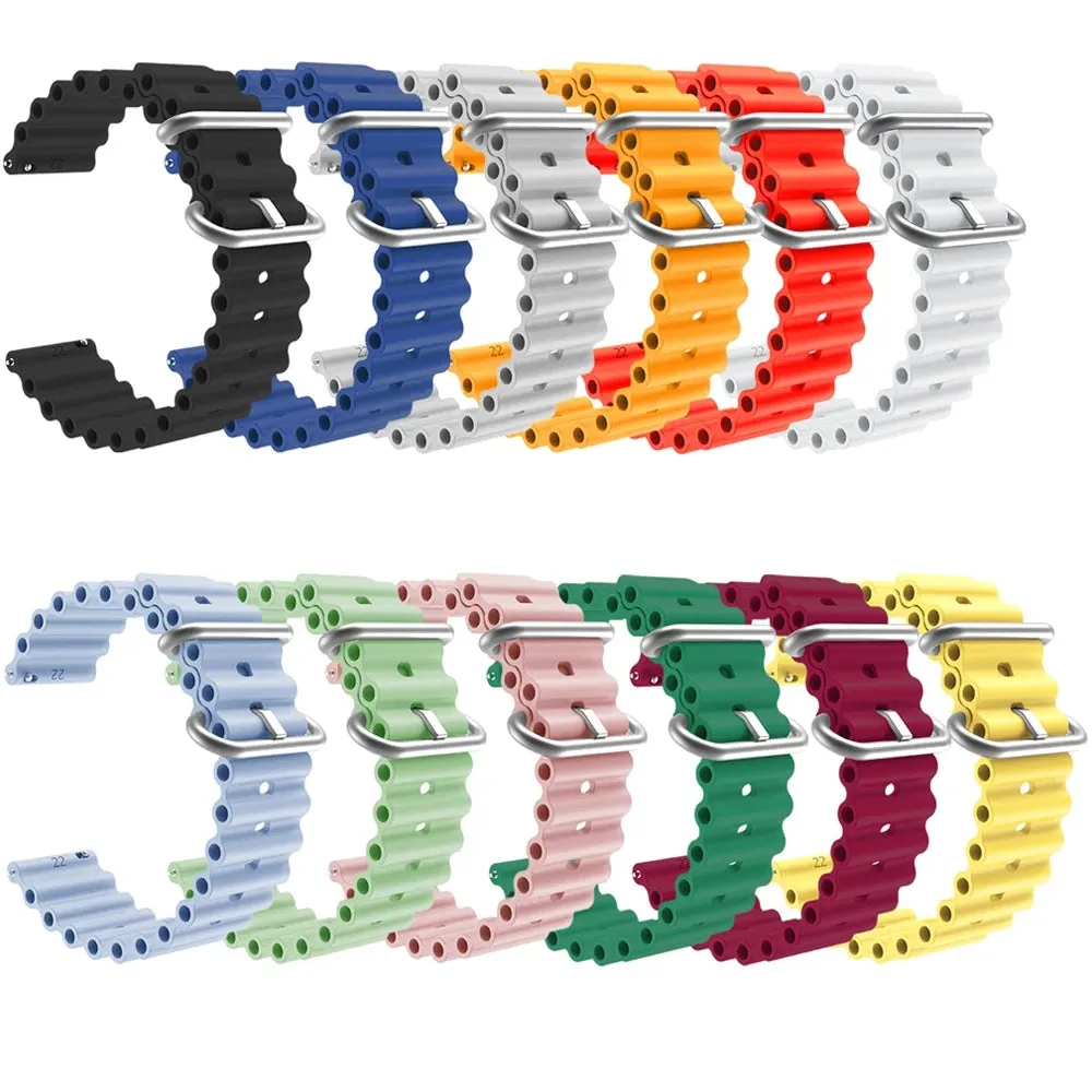 Timberland 22mm Range compatible Silicone Ocean Bands Watch Straps